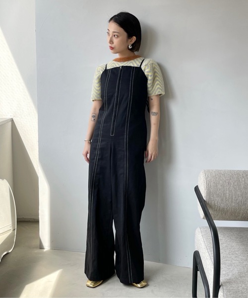 「SANSeLF」 オーバーオール FREE ホワイト レディース_画像8