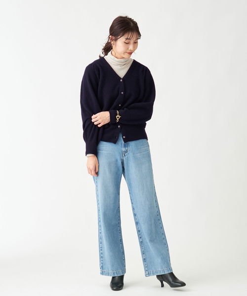 「IENA」 ニットカーディガン FREE ベージュ レディース_画像5