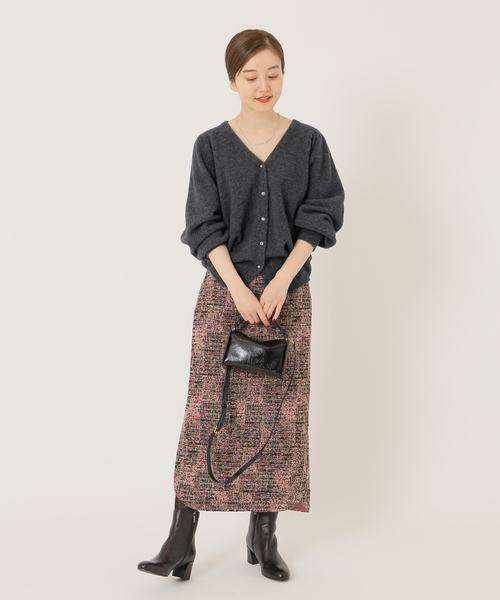 「IENA」 ニットカーディガン FREE ベージュ レディース_画像9