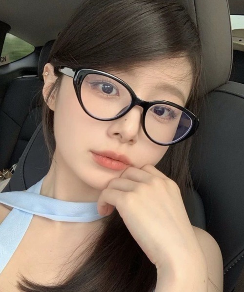 伊達メガネ メガネ 眼鏡 ユニセックスキャットアイ伊達メガネ