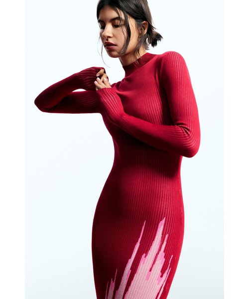 Desigual（デシグアル） ワンピース × EGONLAB」フィットシルエットの