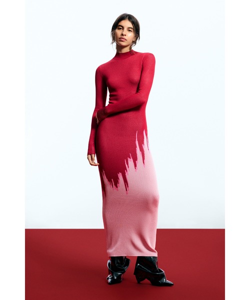 Desigual（デシグアル） ワンピース × EGONLAB」フィットシルエットの