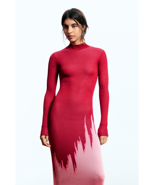 Desigual（デシグアル） ワンピース × EGONLAB」フィットシルエットの