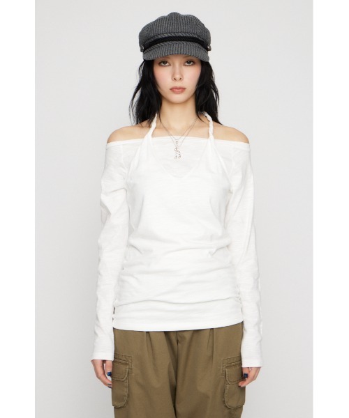LAGUA GEM（ラグアジェム） tシャツ HALTER NECK CUT チュニック