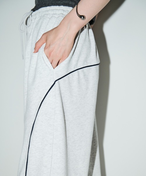「AIC.」 スウェットパンツ FREE チャコールグレー レディース_画像3