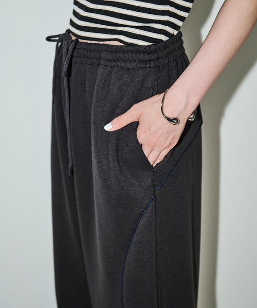 「AIC.」 スウェットパンツ FREE チャコールグレー レディース_画像6