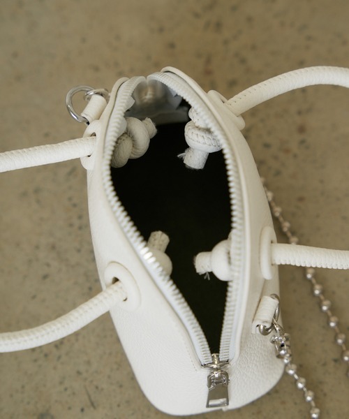 「LOUNGEDRESS」 ハンドバッグ FREE オフホワイト レディース_画像9
