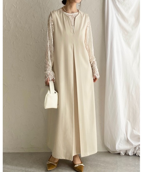 She's Closet パーティードレス ワンピース 卒園式 卒業式 深Vネック
