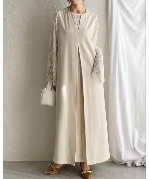 She's Closet パーティードレス ワンピース 卒業式 卒園式 深Vネック