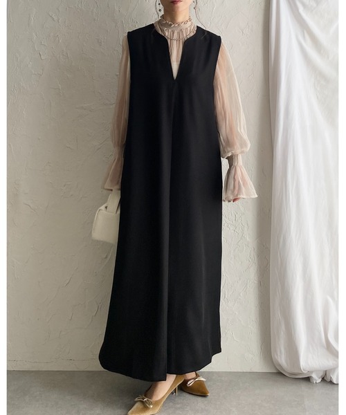 She's Closet パーティードレス ワンピース 卒園式 卒業式 深Vネック