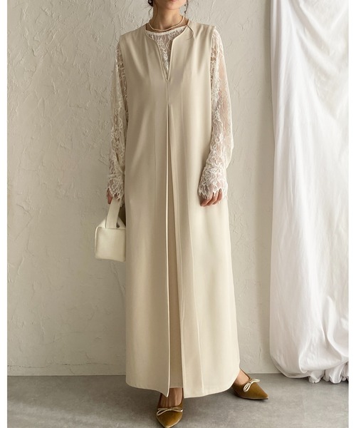 She's Closet パーティードレス ワンピース 卒園式 卒業式 深Vネック