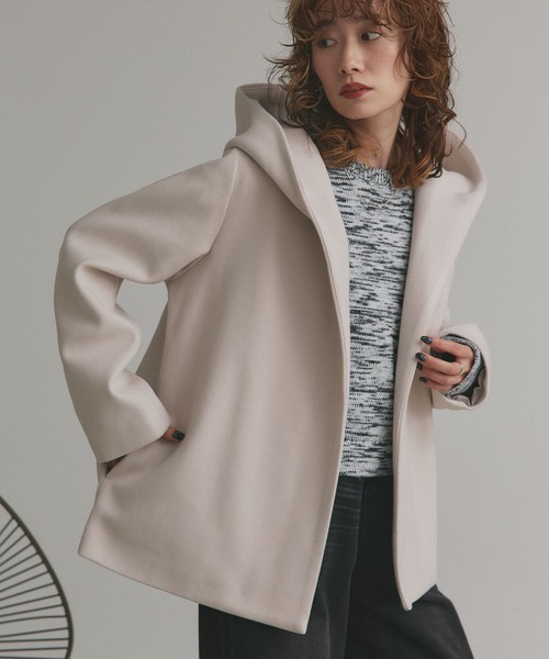 「ad thie」 ジャケット FREE アイボリー レディース_画像3