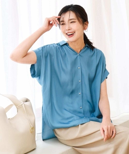 MK MICHEL KLEIN（エムケー ミッシェルクラン） ブラウス シャツ 「瞬
