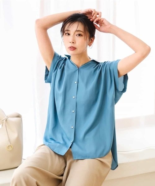 MK MICHEL KLEIN（エムケー ミッシェルクラン） ブラウス シャツ 夏