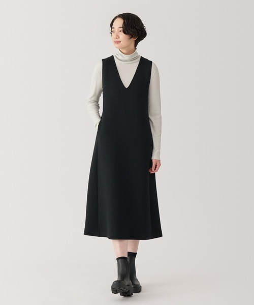 無印良品（MUJI） ノースリーブワンピース M ブラック レディース