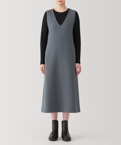 無印良品（MUJI） ノースリーブワンピース M ブラック レディース