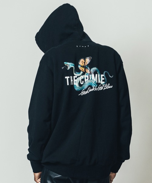 「CRIMIE」 ティーシャツパーカー X-LARGE 黒いこと メンズ