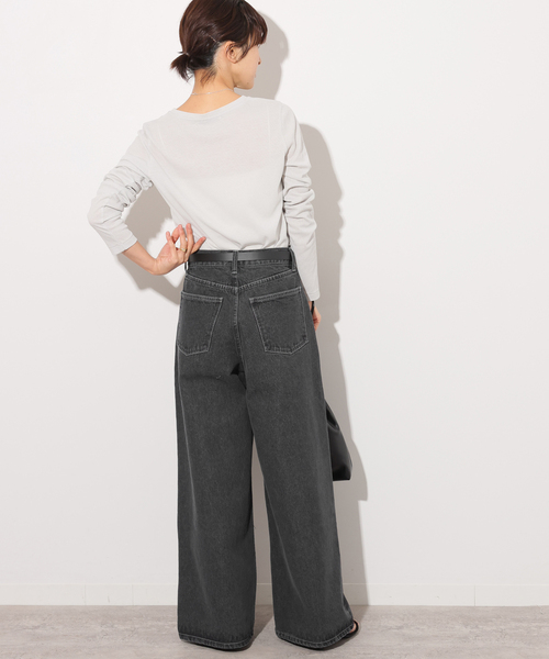 「JOURNAL STANDARD relume」 デニムパンツ 38 チャコールグレー レディースの画像