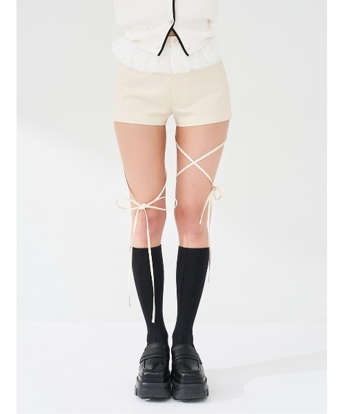 Darich（ダーリッチ） パンツ レースドッキングリボンショートパンツ