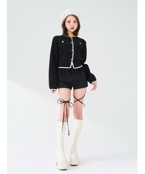 Darich（ダーリッチ） パンツ レースドッキングリボンショートパンツ