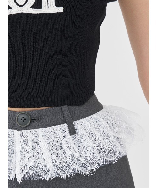 Darich（ダーリッチ） パンツ レースドッキングリボンショートパンツ