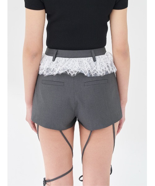 Darich（ダーリッチ） パンツ レースドッキングリボンショートパンツ
