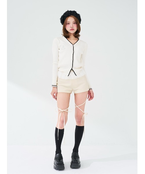 Darich（ダーリッチ） パンツ レースドッキングリボンショートパンツ