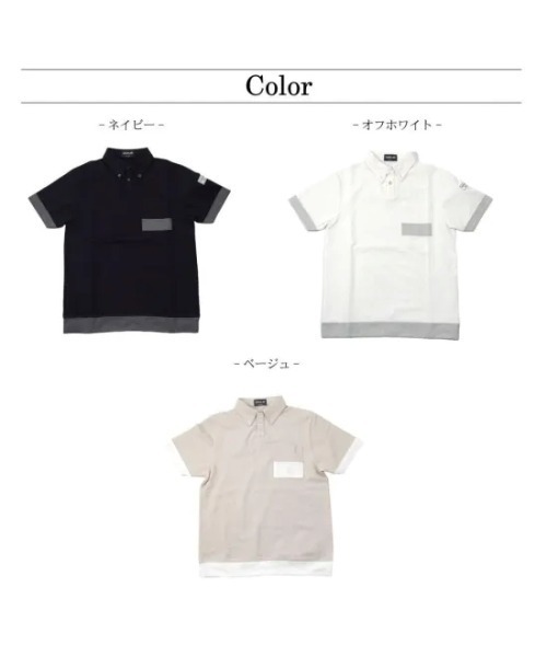 美品★DOCUS★ドゥーカス　半袖ゴルフシャツ ゴルフウェア DOCUS（ドゥーカス） ポロシャツ ポロ ゴルフウェア ボタンダウン