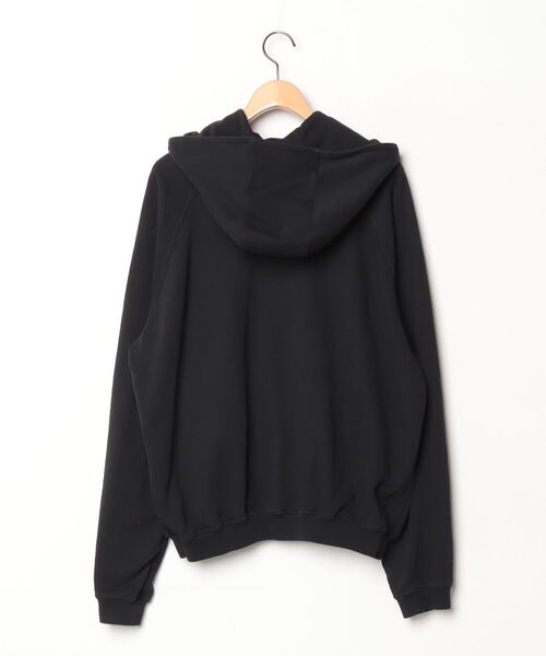 「HAIDER ACKERMANN」 ジップアップパーカー - ブラック メンズ_画像2