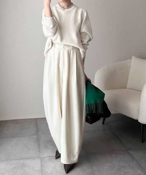 「classicalelf」 スラックス X-LARGE アイボリー レディース_画像3