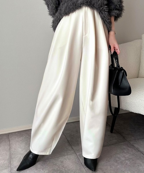 「classicalelf」 スラックス X-LARGE アイボリー レディース_画像7