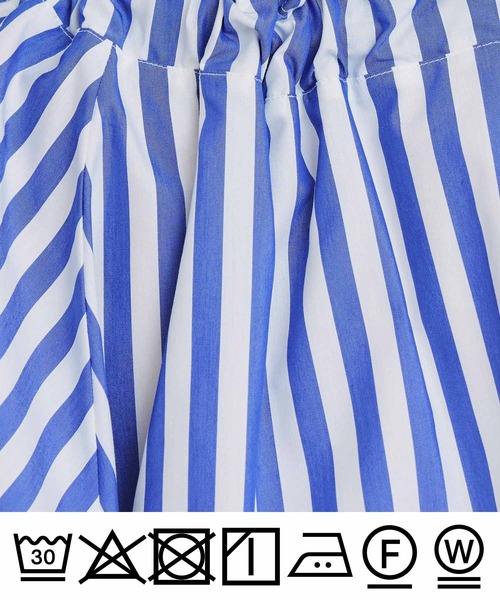 PICCIN（ピッチン） ブラウス シャツ ザビエル太ストライプブラウス
