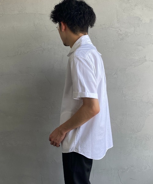 Danton（ダントン） 半袖シャツ 40 ホワイト レディース : ZOZOTOWN