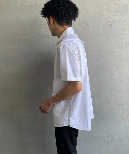 Danton（ダントン） 半袖シャツ 40 ホワイト レディース : ZOZOTOWN