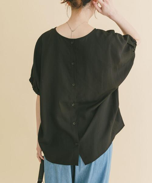 ブラウス シャツ REFINED LINEN ドルマンブラウス レディースの画像