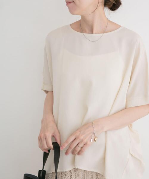 ブラウス シャツ REFINED LINEN ドルマンブラウス レディースの画像