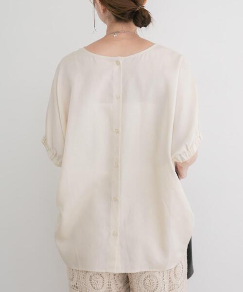 ブラウス シャツ REFINED LINEN ドルマンブラウス レディースの画像