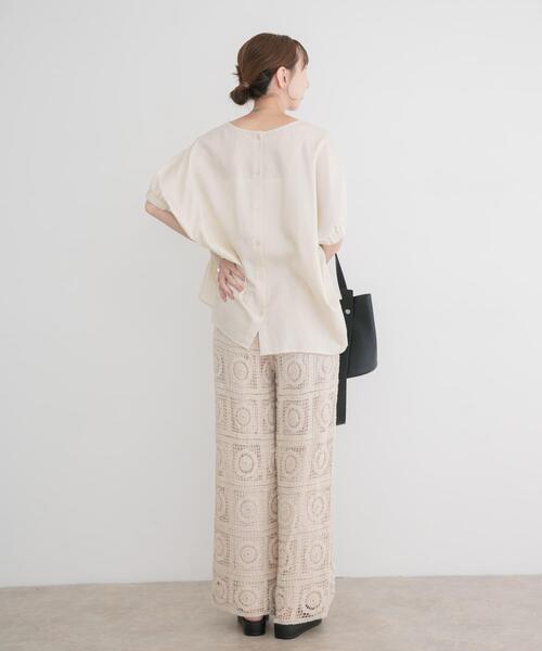 ブラウス シャツ REFINED LINEN ドルマンブラウス レディースの画像