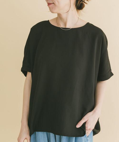 ブラウス シャツ REFINED LINEN ドルマンブラウス レディースの画像