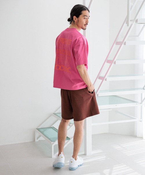 「HEREIAM」 半袖Tシャツ MEDIUM ピンク メンズ_画像7