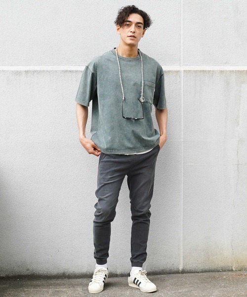ktさん専7/11 新品　BAY FLOW  ストレッチジョガーパンツ BAYFLOW（ベイフロー） パンツ 「ストレッチ」FLOWカラージョグパンツ