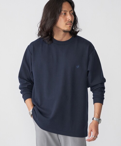 「SHIPS」 長袖Tシャツ MEDIUM グレー メンズ_画像3