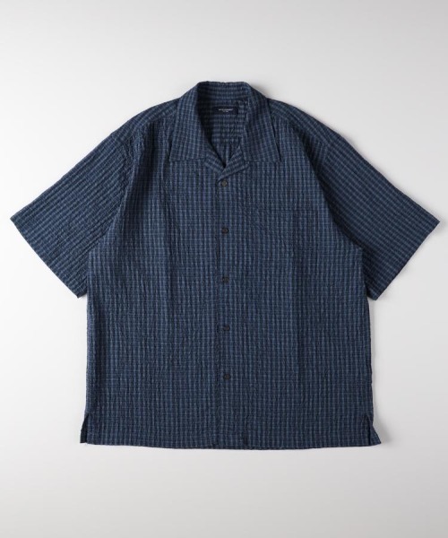 BACK NUMBER シャツ 「BACK NUMBER」サッカーチェック半袖シャツ