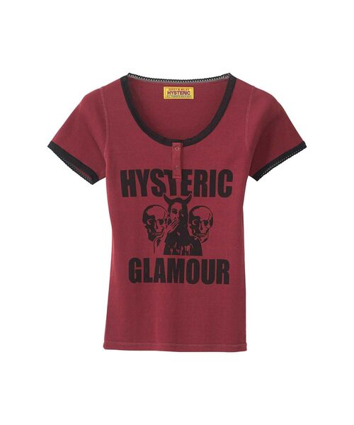 HYSTERIC GLAMOUR（ヒステリックグラマー） tシャツ 半袖 EVIL SKULL