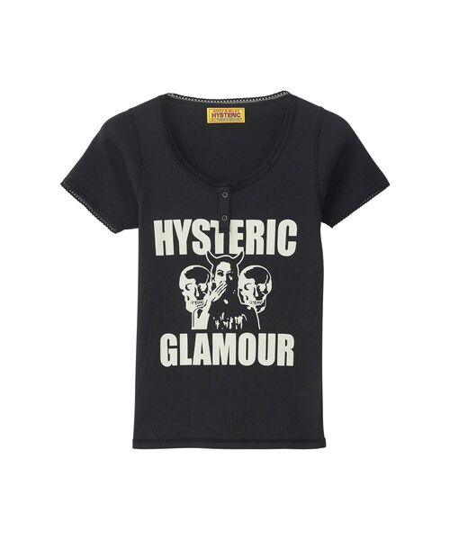 HYSTERIC GLAMOUR（ヒステリックグラマー） tシャツ 半袖 EVIL SKULL