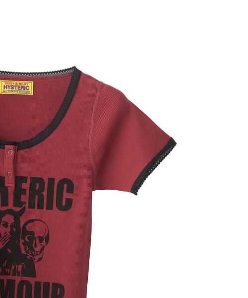 HYSTERIC GLAMOUR（ヒステリックグラマー） tシャツ 半袖 EVIL SKULL