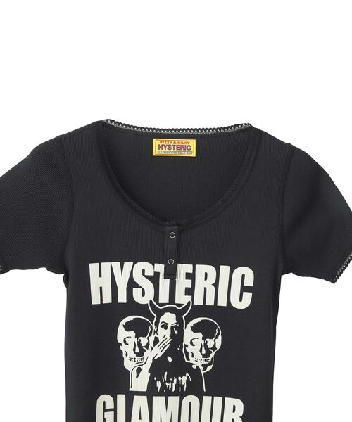 HYSTERIC GLAMOUR（ヒステリックグラマー） tシャツ 半袖 EVIL SKULL