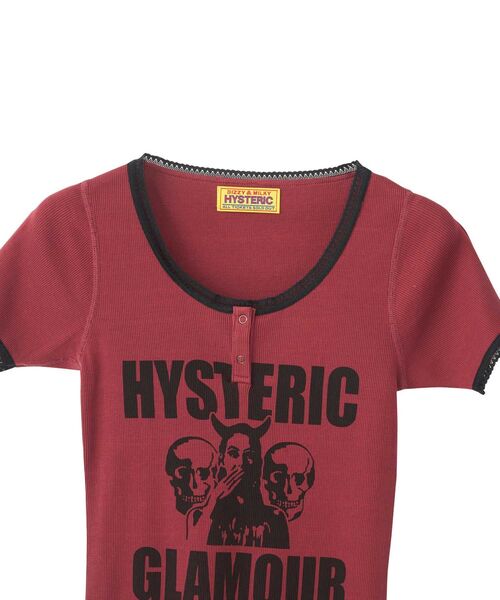 HYSTERIC GLAMOUR（ヒステリックグラマー） tシャツ 半袖 EVIL SKULL