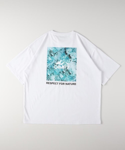 CAMP7（キャンプセブン） tシャツ CAMP7(キャンプ7)バックスクエアロゴ