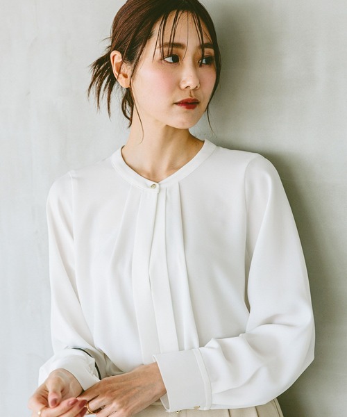 「GLOBAL WORK」 長袖ブラウス MEDIUM ピンク レディース_画像7